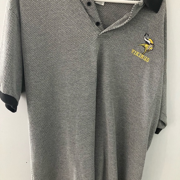 Vintage Minnesota Vikings nfl football true fan sportswear polo shirt size xl - Picture 4 of 12